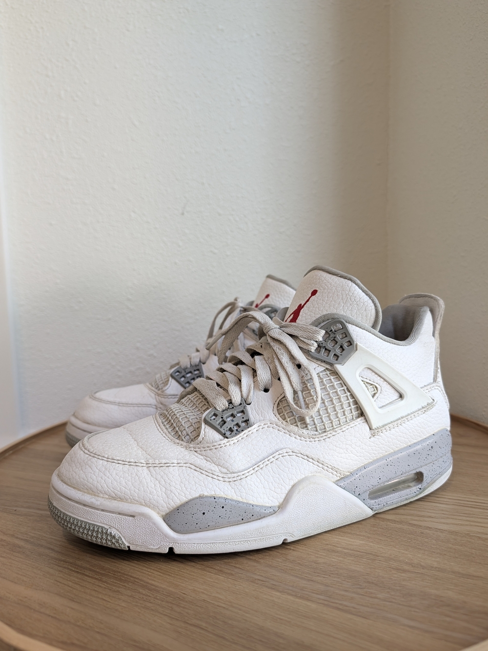 Air Jordan 4 Retro 'White Cement' / 'Tech White' (Oreo)